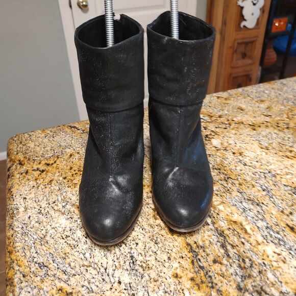 Rag & Bone Newbury Black Leather Ankle Bootie Zip Up Women's Size EU 39 US 8.5 - Picture 8 of 12